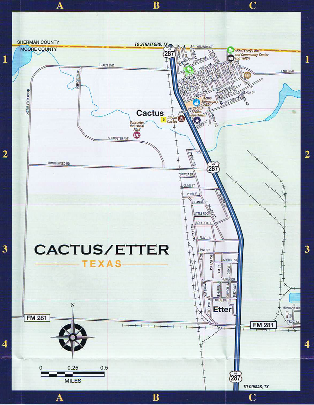 cactus street map