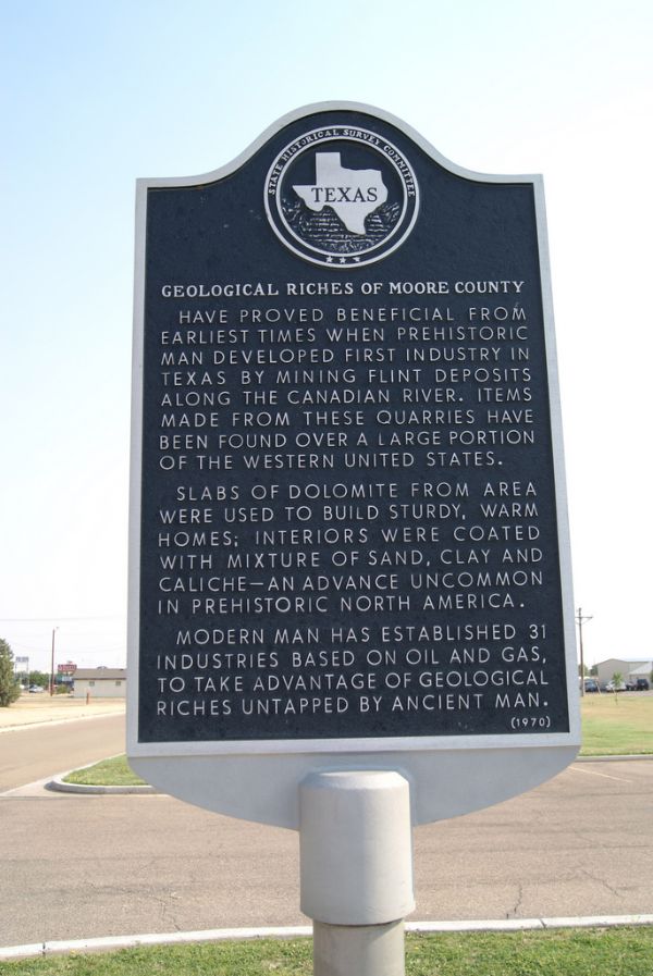 Geological Riches Moore County historical marker